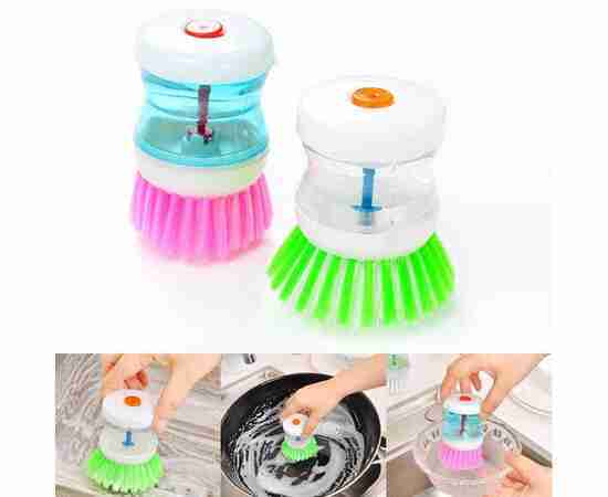 Self Dispensing Dish Cleaning Brush