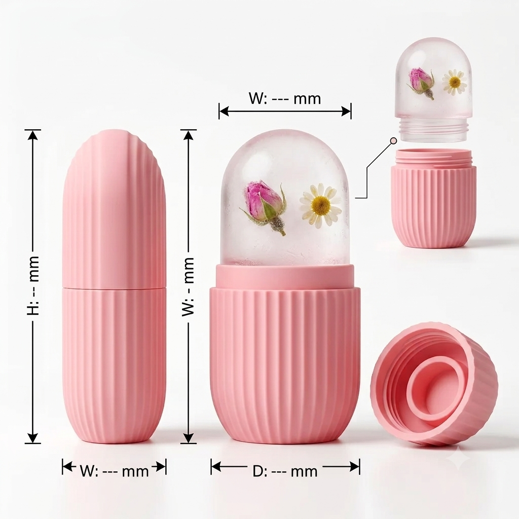Premium Silicone Ice Face Roller | Cooling Facial Massage Tool
