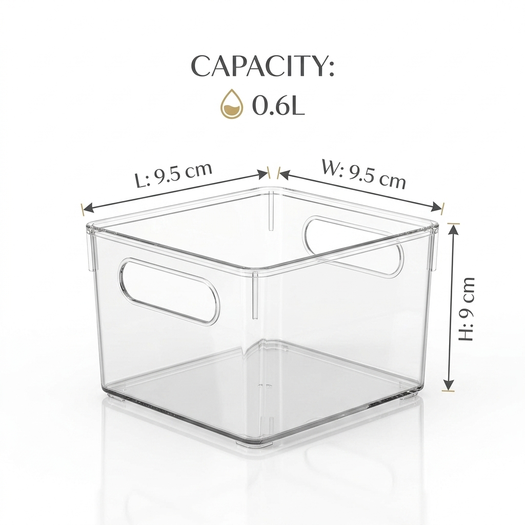 4-Piece Refrigerator Storage Box Set