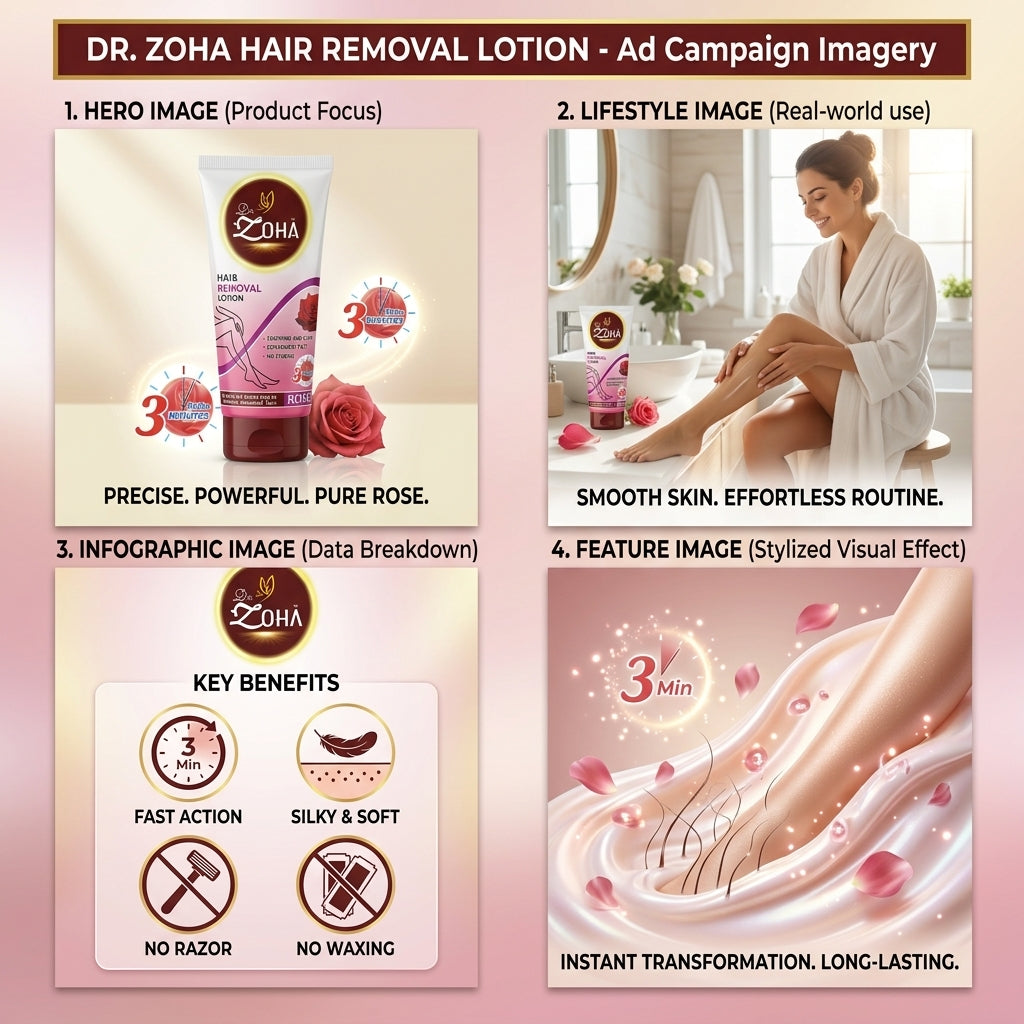 Dr. Zoha Hair Removal Lotion | Smooth & Silky Skin