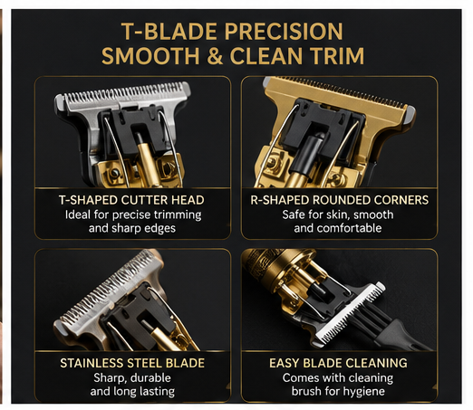 Vintage T9 Gold Hair Trimmer | Dragon Design Beard & Hair Clipper