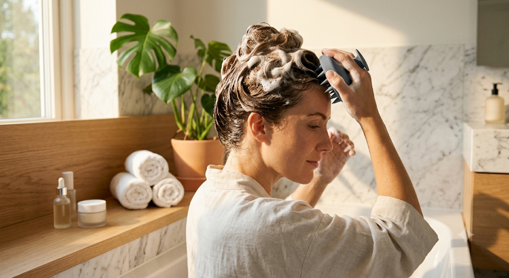 Premium Silicone Scalp Shampoo Massager Brush