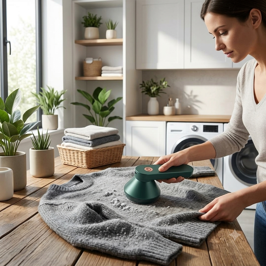 Rechargeable Electric Fabric Lint Remover | Portable Clothes & Sweater Shaver
