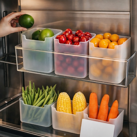 4-Piece Refrigerator Storage Box Set